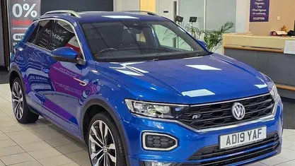 Blue Used 2019 VW T-Roc R-line SUV | £12,575 (Fair price)