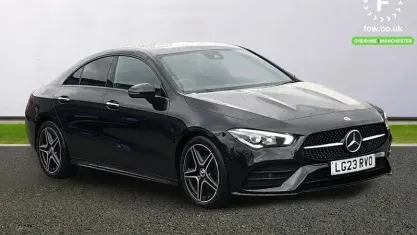 Used Mercedes CLA180 AMG Line Premium 136 HP (100 kW) 2022 Black Coupe