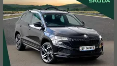 Black magic pearl effect Used 2024 Skoda Karoq SportLine SUV | £25,995 (Fair price)