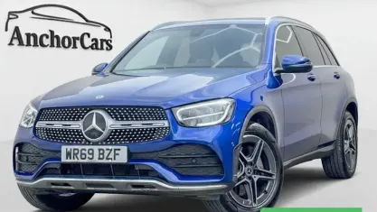 Used Mercedes GLC300 AMG line 268 HP (197 kW) 2019 Blue SUV