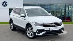 Pure white Used 2023 VW Tiguan Allspace Life SUV | £27,131 (Fair price)