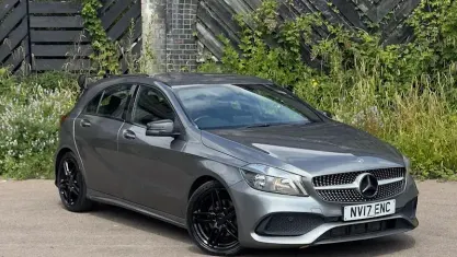 Used Mercedes A200 AMG line 136 HP (100 kW) 2017 Grey Hatchback