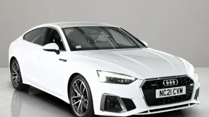 Used Audi A5 Sportback S-Line 204 HP (150 kW) 2021 White Hatchback