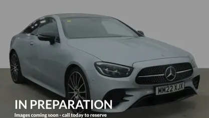 Used Mercedes E300 AMG line 258 HP (189 kW) 2022 Silver Coupe