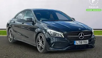 Used Mercedes CLA180 AMG line 122 HP (89 kW) 2017 Black Sedan