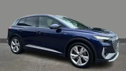 Used Audi Q4 e-tron S-Line 150 kW (204 HP) 2022 Blue SUV