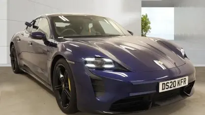Used Porsche Taycan Performance Package 500 kW (680 HP) 2020 Blue Sedan