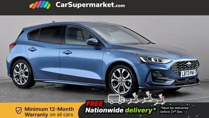 Blue Used 2023 Ford Focus ST-Line Hatchback | £15,397 (Fair price)