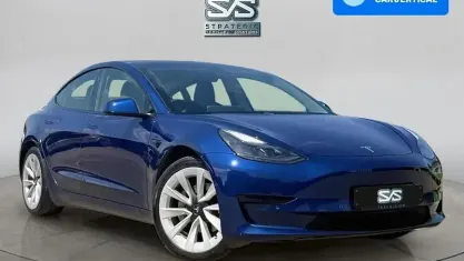 Used Tesla Model 3 Standard Range 239 kW (325 HP) 2020 Blue Sedan