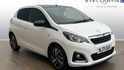 White Used 2021 Peugeot 108 Allure Hatchback | £7,785 (Fair price)