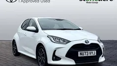White Used 2023 Toyota Yaris Hybrid Design Hatchback | £18,500 (Fair price)
