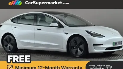White Used 2021 Tesla Model 3 Standard Range Sedan | £17,397 (Fair price)