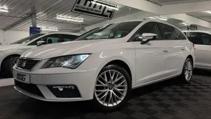Usata Seat Leon SE Dynamic 116 CV (85 kW) 2018 Bianco Station wagon
