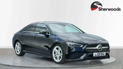 Used Mercedes CLA180 AMG line 136 HP (100 kW) 2021 Black Coupe