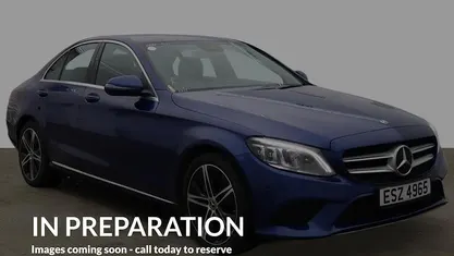 Blue Used 2019 Mercedes C200 Sedan | £16,920 (Fair price)