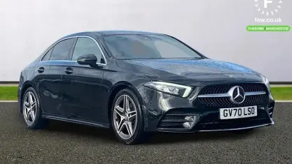 Used Mercedes A180 AMG line 136 HP (100 kW) 2021 Black Sedan