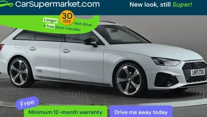 Begagnad Audi A4 Black Edition 150 HK (110 kW) 2021 Vit Kombi