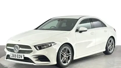 Used Mercedes A250 AMG line 224 HP (164 kW) 2019 White Sedan