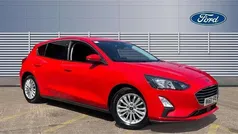 Race red (standard paint) Used 2019 Ford Focus Titanium Hatchback | £10,776 (Fair price)