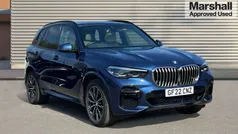 Blue Used 2022 BMW X5 M Sport SUV | £40,138 (Fair price)