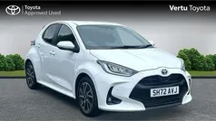 White Used 2022 Toyota Yaris Hybrid Design Hatchback | £17,599 (Fair price)