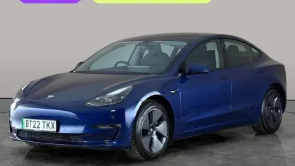 Used Tesla Model 3 Long Range AWD 366 kW (498 HP) 2022 Blue Sedan