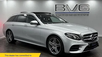 Silver Used 2018 Mercedes E220 AMG Line Premium Estate | £14,994 (Fair price)