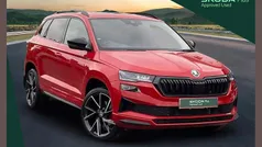 Velvet red metallic Used 2023 Skoda Karoq SportLine SUV | £24,247 (Fair price)