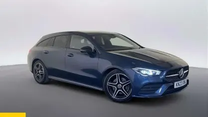 Used Mercedes CLA200 AMG line 163 HP (119 kW) 2023 Blue Coupe