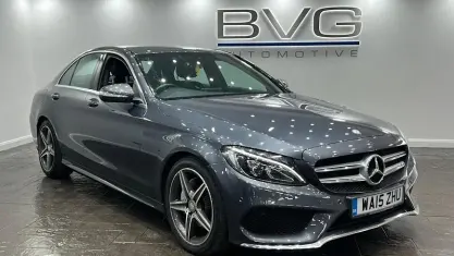 Używany Mercedes C220 AMG line 170 KM (125 kW) 2015 Szary Sedan/Limuzyna