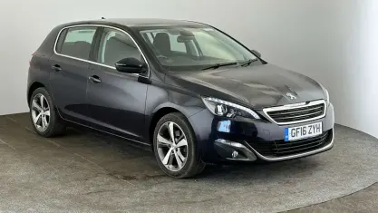 Used Peugeot 308 Allure 131 HP (96 kW) 2016 Blue Hatchback