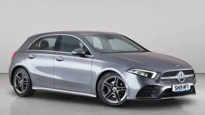 Used Mercedes A180 AMG line 136 HP (100 kW) 2019 Grey Hatchback