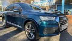 Blue Used 2018 Audi Q7 S-Line SUV | £22,995 (Fair price)