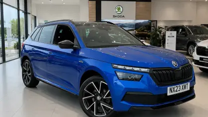 Used Skoda Kamiq Monte Carlo 150 HP (110 kW) 2023 Blue SUV