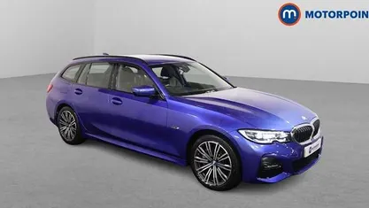 Blue Used 2021 BMW 330e M Sport Estate | £22,749 (Fair price)