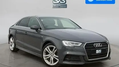 Begagnad Audi A3 S-Line 150 HK (110 kW) 2018 Grå Sedan