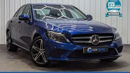 Used Mercedes C200 198 HP (145 kW) 2019 Blue Sedan