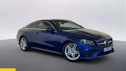 Used Mercedes E220 AMG line 194 HP (142 kW) 2020 Blue Coupe
