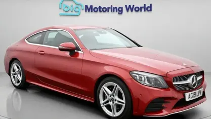 Begagnad Mercedes C200 AMG line 184 HK (135 kW) 2019 Röd Sportkupé