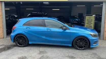 Used Mercedes A220 AMG 170 HP (125 kW) 2015 Blue Hatchback