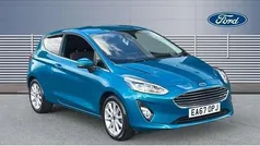Blue Used 2017 Ford Fiesta Titanium Hatchback | £8,035 (Fair price)