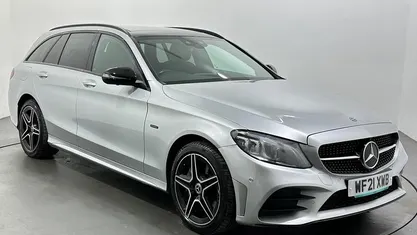 Used Mercedes C300e AMG line 320 HP (235 kW) 2021 Silver Estate