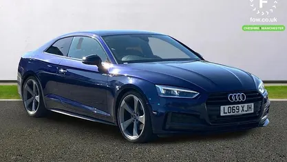 Used Audi A5 Black Edition 150 HP (110 kW) 2020 Blue Coupe