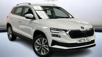 Moon white metallic New 2025 Skoda Karoq SE L SUV | £28,498 (Good price)