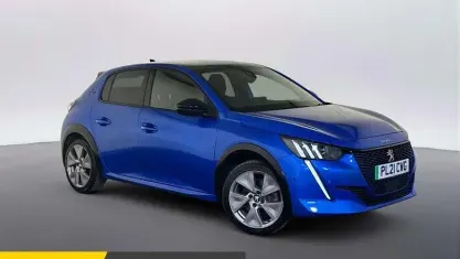 Used Peugeot e-208 Premium 100 kW (136 HP) 2021 Blue Hatchback