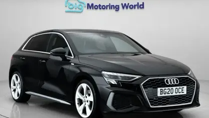 Used Audi A3 Sportback S-Line 110 HP (80 kW) 2020 Black Hatchback