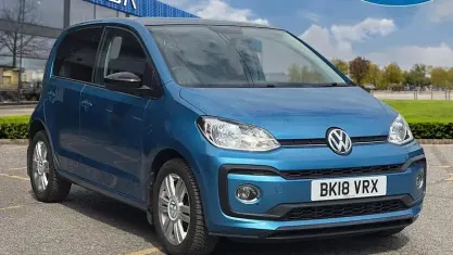 Used VW up! high up! 90 HP (66 kW) 2018 Blue Hatchback
