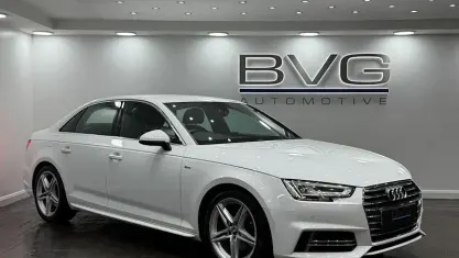 Używany Audi A4 S-Line 150 KM (110 kW) 2017 Biały Sedan/Limuzyna