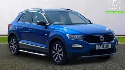 Used VW T-Roc Design 116 HP (85 kW) 2018 Blue SUV