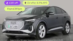 Black Used 2022 Audi Q4 Sportback e-tron S-Line SUV | £25,377 (Super price)